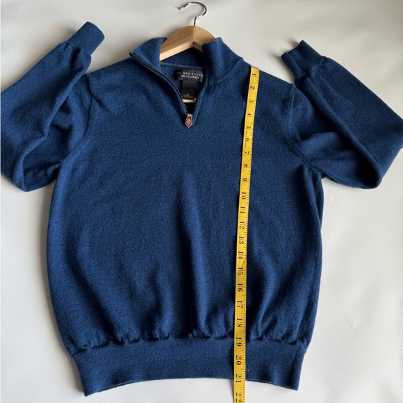 The Men's Store at Bloomingdale's Quarter Zip Merino Wool Sweater size M - Picture 6 of 11